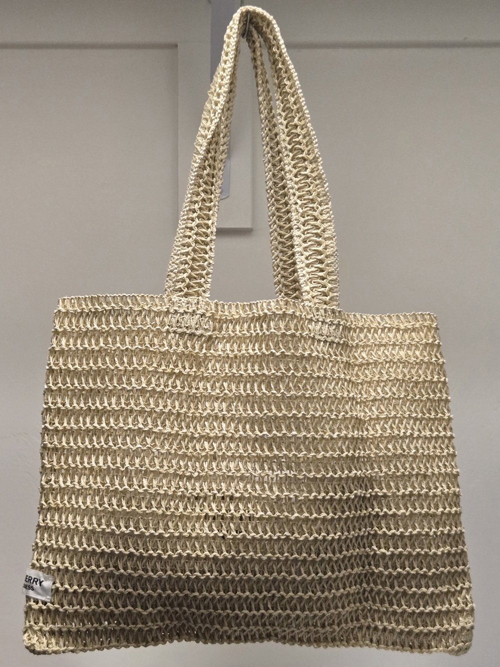 Burberry Goddess Paper Straw Crochet Weave Tote Bag